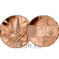 Ranska 1/4 euro UNC 2021 - Luovutus - Tokion kesäolympialaiset 2020 - Pariisi 2024 - 2021