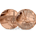 Ranska 1/4 euro UNC 2021 - Pariisin 2024 olympialaiset - Pyörätuolin tennis