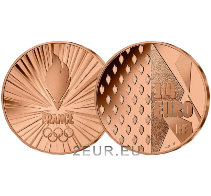 Ranska 1/4 euro UNC 2021 - Pariisin olympia- ja paralympialaiset 2024 - Ranskan joukkue