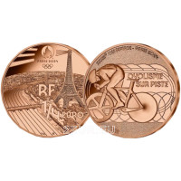 Ranska 1/4 euro UNC 2022 - Pariisin 2024 olympialaiset - Urheilu Pyöräily