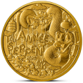 Ranska 1/4 euro UNC 2025 - Kiinalainen kalenteri - Käärmeen vuosi