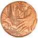 Ranska 1/4 euro UNC 2024 - Pariisin 2024 olympialaiset - Luovutus Pariisi-Los Angeles