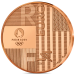 Ranska 1/4 euro UNC 2024 - Pariisin 2024 olympialaiset - Luovutus Pariisi-Los Angeles