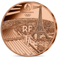 Ranska 1/4 euro UNC 2024 - Pariisin 2024 olympialaiset - urheilullinen käsipallo
