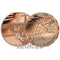 Ranska 1/4 euro UNC 2024 - Pariisin 2024 olympialaiset - yleisurheilu