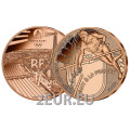 Ranska 1/4 euro UNC 2024 - Pariisin 2024 olympialaiset - Urheilu seiväshyppy