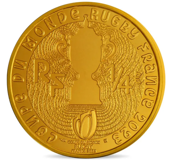 Ranska 1/4 euro UNC 2023 - Rugbyn MM-kisat Ranska 2023