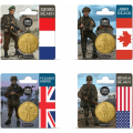 Ranska 1/4 euro UNC 2024 - D-DAY:n 80. vuosipäivä – Junon ranta
