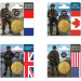 Ranska 1/4 euro UNC 2024 - D-DAY:n 80. vuosipäivä – Junon ranta