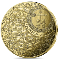 Ranska 50 euron Kultainen kolikko Proof 2027 - Vuohen vuosi