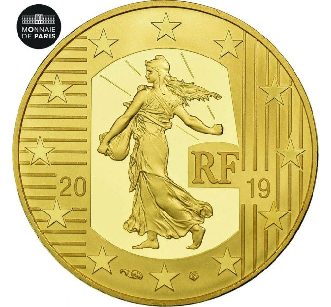 Ranska 50 euron Kultainen kolikko Proof 2019 - Kylväjä - Itäfrangi