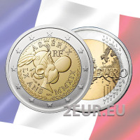 Ranska 2 euroa UNC 2019 - 60 vuotta Asterixia