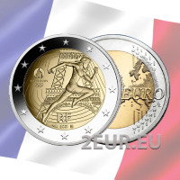 Ranska 2 euroa UNC 2021 - Pariisin kesäolympialaiset 2024 - Olympialipun luovutus