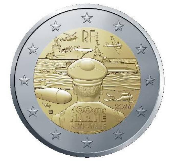 Ranska 2 euroa UNC 2026 - Ranskan laivasto