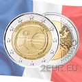 Ranska 2 euroa UNC 2009 - 10 vuotta Euro - EMU