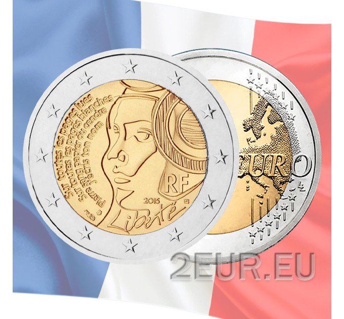 Ranska 2 euroa UNC 2015 - 225 vuotta Liiton festivaalista 1790