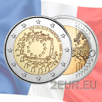 Ranska 2 euroa UNC 2015 - EU:n lipun 30. vuosipäivä