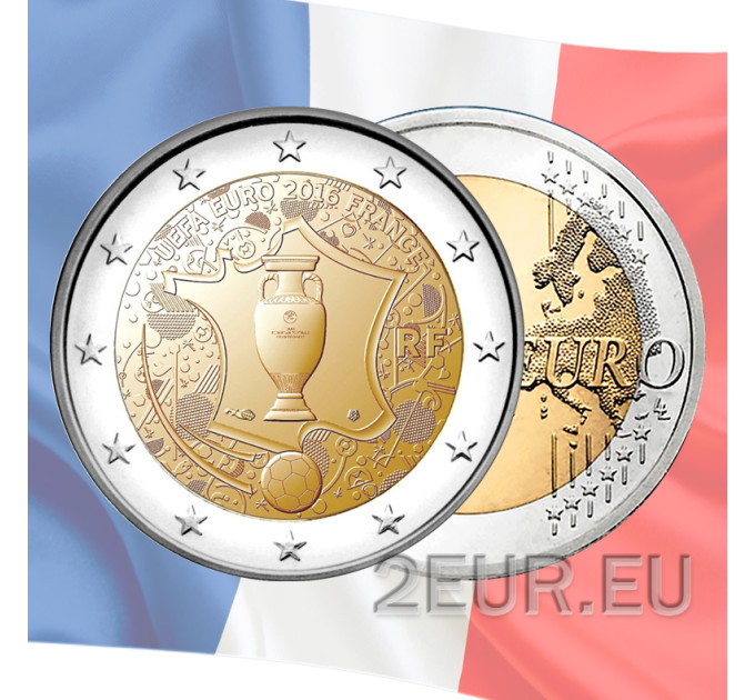 Ranska 2 euroa UNC 2016 - UEFA Euroopan mestaruus