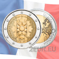 Ranska 2 euroa UNC 2018 - Ensimmäinen maailmansota - Bleuet De France - Ranskan ruiskukka