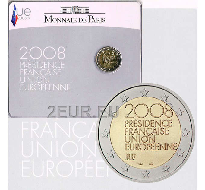 Ranska 2 euroa BU 2008 - EU-puheenjohtajuus