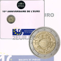 Ranska 2 euroa BU 2012 - 10 vuotta Euro Cash