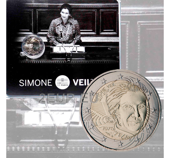 Ranska 2 euroa BU 2018 - Simone Veil