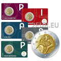Ranska 2 euroa BU 2024 - Pariisin 2024 olympialaiset - Hercules harjoittelee painia - Notre Dame - 5 kpl