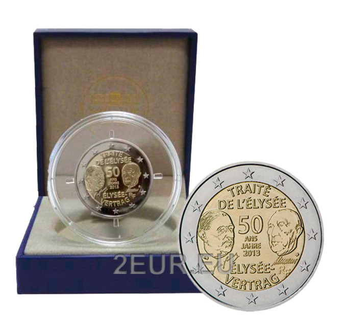 Ranska 2 euroa Proof 2013 - 50 vuotta Elyséen sopimuksesta
