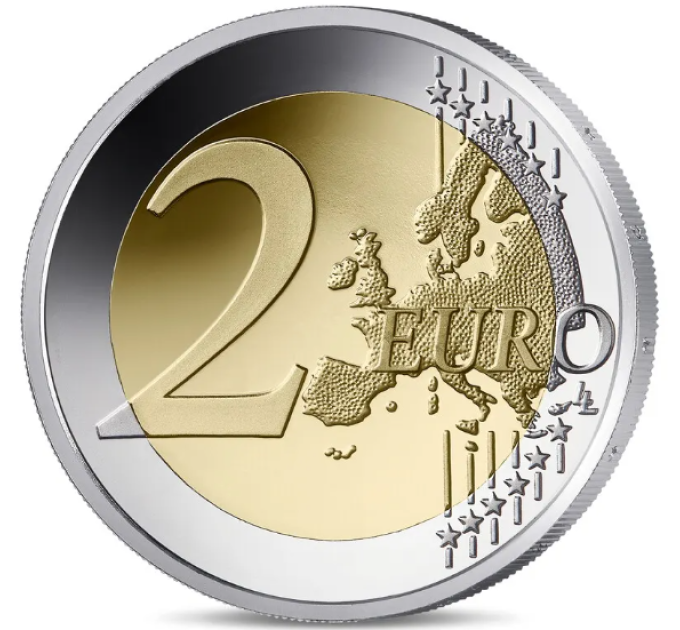 Ranska 2 euroa Proof 2025 - Louvren museo