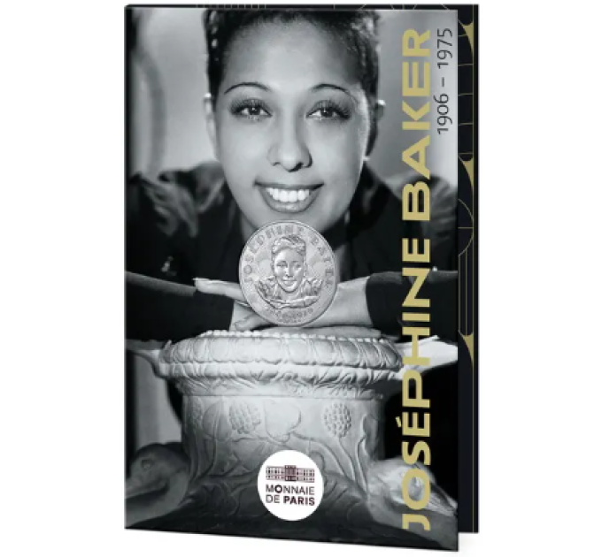 Ranska 10 euroa hopeakolikko 2025 - Josephine Baker