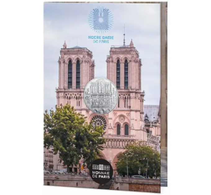 Ranska 10 euroa hopeakolikko 2025 - Notre-Dame de Paris