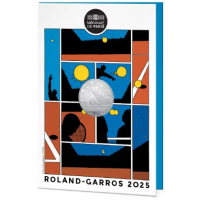 Ranska 10 euroa hopeakolikko 2025 - Roland Garros