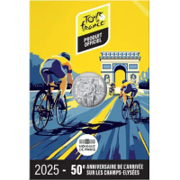 Ranska 10 euroa hopeakolikko 2025 - Tour de France