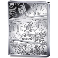 Ranska 10 euron hopeakolikko Proof 2025 - DC Comics - Batman