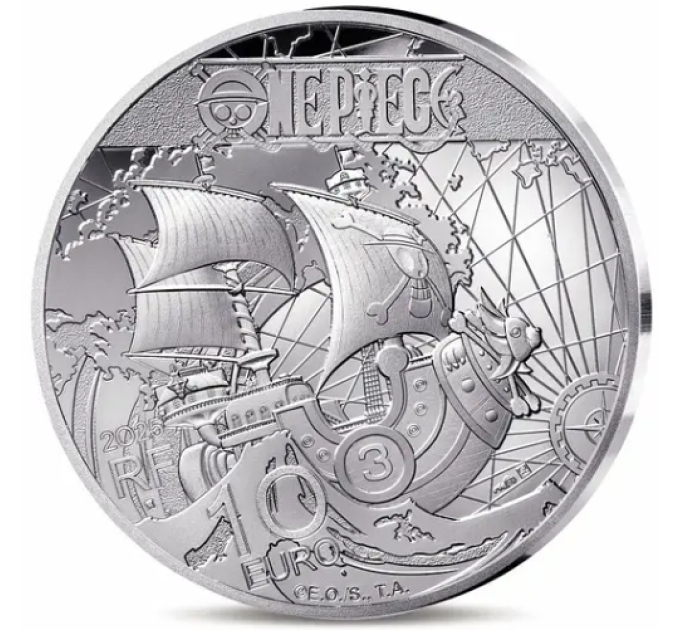 Ranska 10 euron hopeakolikko Proof 2025 - One Piece