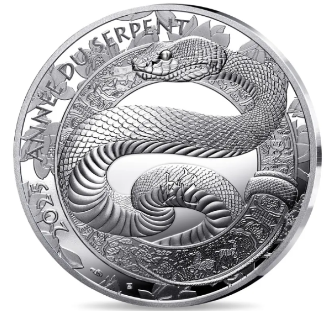 Ranska 10 euron hopeakolikko Proof 2025 - Käärmeen vuosi