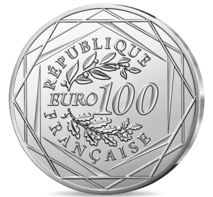 Ranska 100 euron hopeakolikko Proof 2025 - Avaruusseikkailu Thomas Pesquet'n kanssa  - Maa