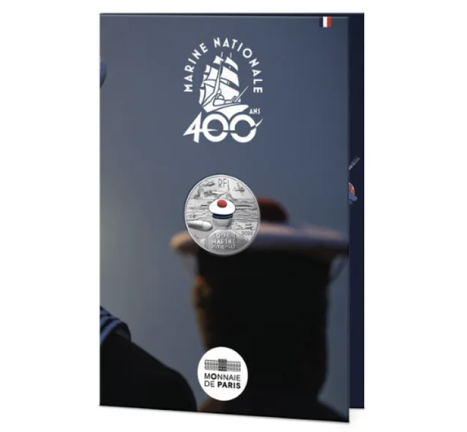 Ranska 10 euroa hopeakolikko 2026 - Ranskan laivasto