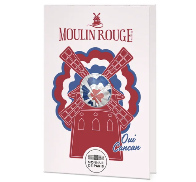 Ranska 10 euroa hopeakolikko 2026 - Moulin Rouge