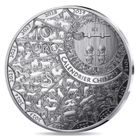 Ranska 10 euron hopeakolikko Proof 2027 - Vuohen vuosi