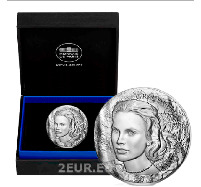 Ranska 10 euron hopeakolikko Proof 2022 - Maailman naiset - Grace Kelly