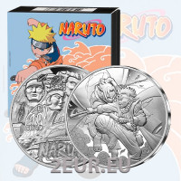 Ranska 10 euron hopeakolikko Proof 2023 - Naruto and Sasuke