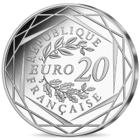 Ranska 20 euroa hopeakolikko 2022 - Eurosta 20 vuotta