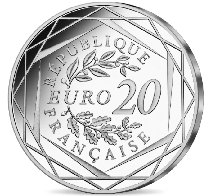 Ranska 20 euroa hopeakolikko 2022 - Eurosta 20 vuotta