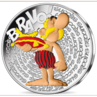 Ranska 50 euroa hopeakolikko 2022 - Asterix - Bravo - Menestys