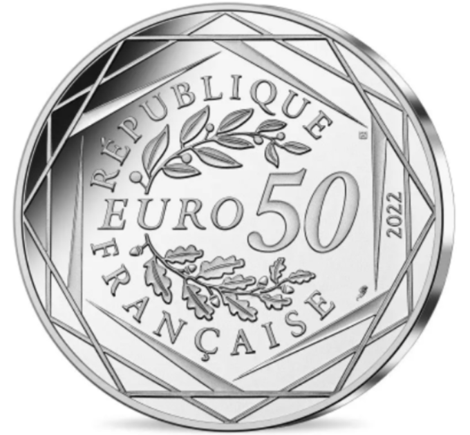 Ranska 50 euroa hopeakolikko 2022 - Asterix - Bravo - Menestys