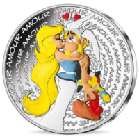 Ranska 50 euroa hopeakolikko 2022 - Asterix - Rakkaus