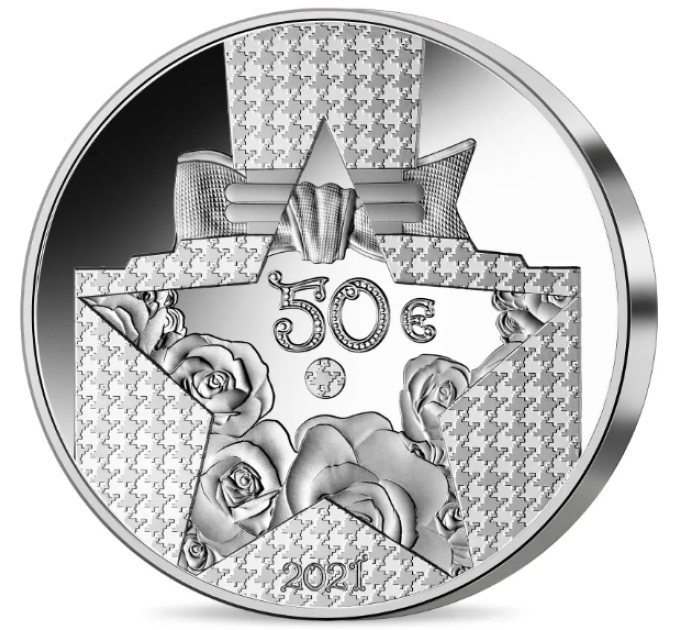 Ranska 50 euroa hopeakolikko Proof 2021 - Ranskalainen erinomaisuus - Dior