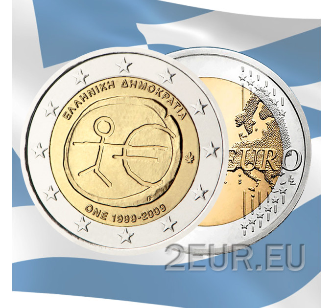 Kreikka 2 euroa UNC 2009 - EMU