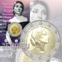 Kreikka 2 euroa BU 2023 - 100 vuotta Maria Callasin syntymästä